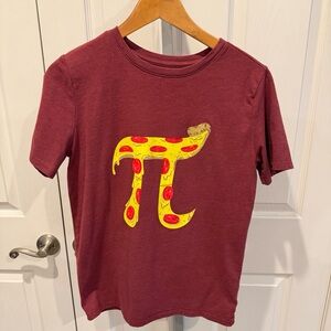 Cat & Jack Maroon Pizza Pi Graphic Tee